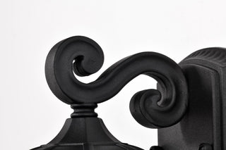 East River One Light Outdoor Wall Lantern in Matte Black