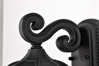 East River One Light Outdoor Wall Lantern in Matte Black