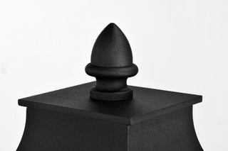 Austen One Light Outdoor Post Lantern in Matte Black