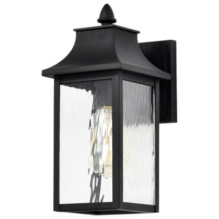 Austen One Light Outdoor Wall Lantern in Matte Black