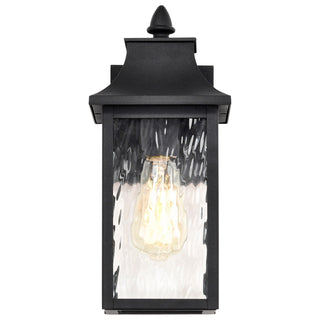 Austen One Light Outdoor Wall Lantern in Matte Black