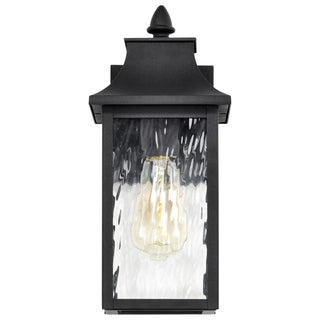 Austen One Light Outdoor Wall Lantern in Matte Black