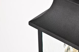 Austen One Light Outdoor Wall Lantern in Matte Black