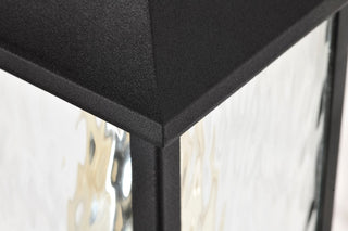 Austen One Light Outdoor Wall Lantern in Matte Black