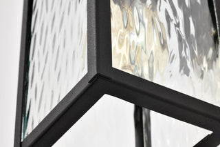 Austen One Light Outdoor Wall Lantern in Matte Black
