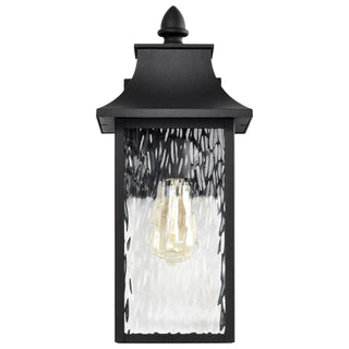 Austen One Light Outdoor Wall Lantern in Matte Black