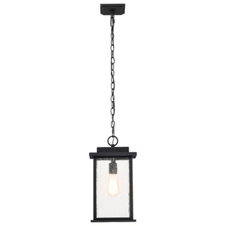 Sullivan One Light Outdoor Hanging Lantern in Matte Black