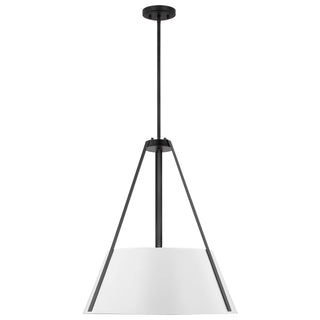 Brewster Three Light Pendant in Black