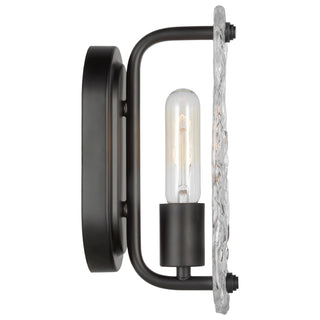 Glacier One Light Vanity in Matte Black