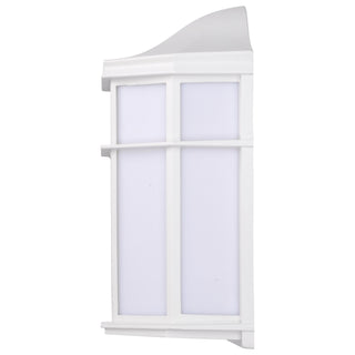 LED Cage Lantern Fixture in White