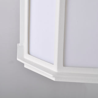 LED Cage Lantern Fixture in White