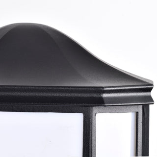 LED Cage Lantern Fixture in Black