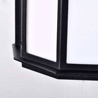 LED Cage Lantern Fixture in Black