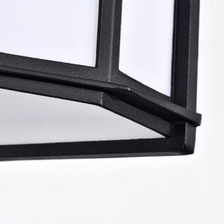 LED Cage Lantern Fixture in Black