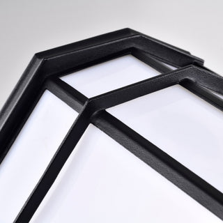 LED Cage Lantern Fixture in Black