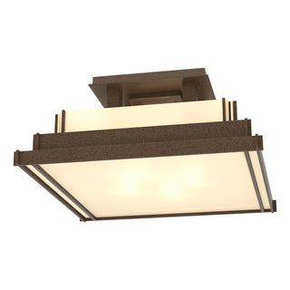 Hubbardton Forge - 123705-SKT-05-BB0416 - Steppe Small Semi-Flush - Steppe - Coastal Bronze