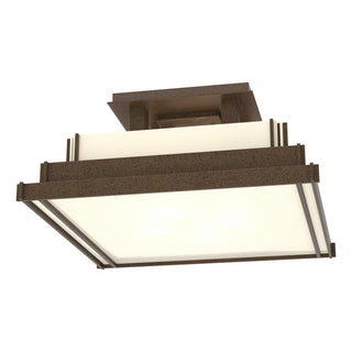 Hubbardton Forge - 123705-SKT-05-CC0416 - Steppe Small Semi-Flush - Steppe - Coastal Bronze