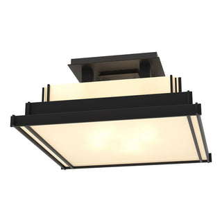 Hubbardton Forge - 123705-SKT-10-BB0416 - Steppe Small Semi-Flush - Steppe - Black
