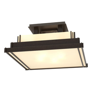Hubbardton Forge - 123705-SKT-14-BB0416 - Steppe Small Semi-Flush - Steppe - Oil Rubbed Bronze