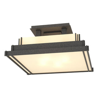Hubbardton Forge - 123705-SKT-20-BB0416 - Steppe Small Semi-Flush - Steppe - Natural Iron