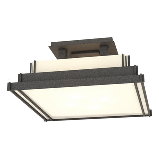 Hubbardton Forge - 123705-SKT-20-CC0416 - Steppe Small Semi-Flush - Steppe - Natural Iron