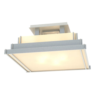 Hubbardton Forge - 123705-SKT-82-BB0416 - Steppe Small Semi-Flush - Steppe - Vintage Platinum