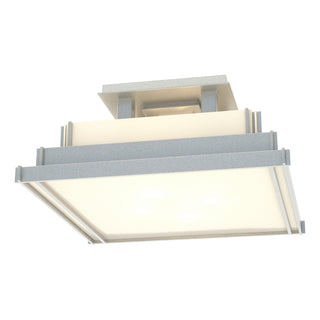 Hubbardton Forge - 123705-SKT-82-CC0416 - Steppe Small Semi-Flush - Steppe - Vintage Platinum