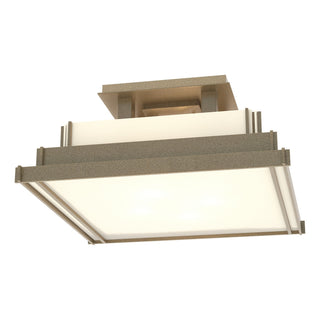 Hubbardton Forge - 123705-SKT-84-CC0416 - Steppe Small Semi-Flush - Steppe - Soft Gold