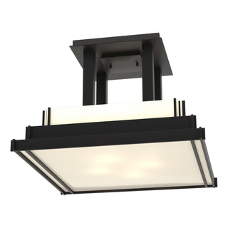 Hubbardton Forge - 123715-SKT-10-CC0416 - Steppe Large Semi-Flush - Steppe - Black