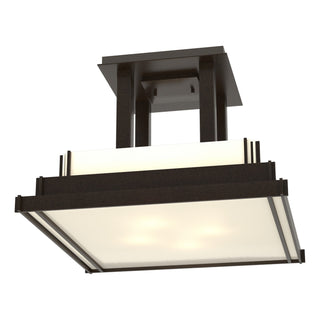 Hubbardton Forge - 123715-SKT-14-CC0416 - Steppe Large Semi-Flush - Steppe - Oil Rubbed Bronze