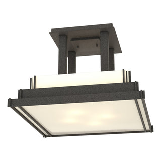 Hubbardton Forge - 123715-SKT-20-CC0416 - Steppe Large Semi-Flush - Steppe - Natural Iron