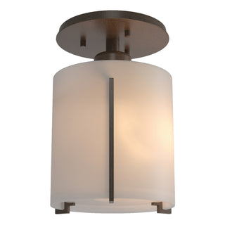 Hubbardton Forge - 123775-SKT-05-GG0140 - Exos Round Semi-Flush - Exos Glass - Bronze