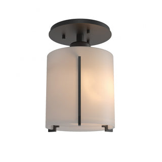 Hubbardton Forge - 123775-SKT-10-GG0140 - Exos Round Semi-Flush - Exos Glass - Black