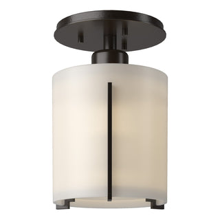 Hubbardton Forge - 123775-SKT-14-GG0140 - Exos Round Semi-Flush - Exos Glass - Oil Rubbed Bronze