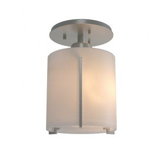 Hubbardton Forge - 123775-SKT-82-GG0140 - Exos Round Semi-Flush - Exos Glass - Vintage Platinum