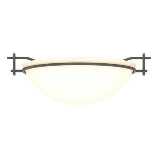 Hubbardton Forge - 124251-SKT-07-GG0045 - Moonband Semi-Flush - Moonband - Dark Smoke