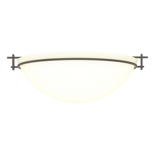 Hubbardton Forge - 124252-SKT-07-GG0050 - Moonband Large Semi-Flush - Moonband - Dark Smoke