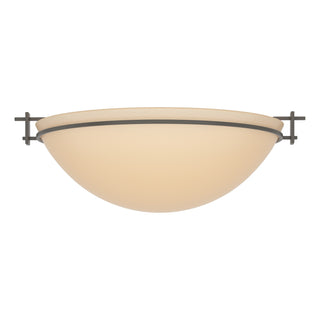 Hubbardton Forge - 124252-SKT-07-SS0050 - Moonband Large Semi-Flush - Moonband - Dark Smoke