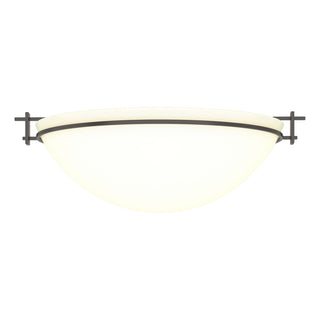 Hubbardton Forge - 124252-SKT-14-GG0050 - Moonband Large Semi-Flush - Moonband - Oil Rubbed Bronze