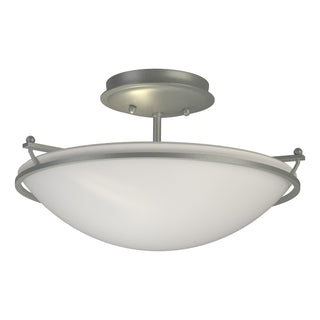 Hubbardton Forge - 124302-SKT-82-GG0047 - Plain Small Semi-Flush - Simple Lines - Vintage Platinum