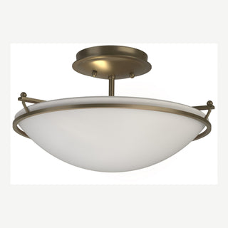 Hubbardton Forge - 124302-SKT-84-GG0047 - Plain Small Semi-Flush - Simple Lines - Soft Gold