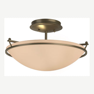 Hubbardton Forge - 124302-SKT-84-SS0047 - Plain Small Semi-Flush - Simple Lines - Soft Gold