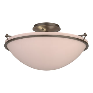 Hubbardton Forge - 124304-SKT-05-SS0053 - Plain Large Semi-Flush - Simple Lines - Bronze