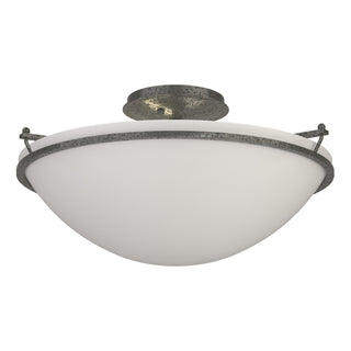 Hubbardton Forge - 124304-SKT-20-GG0053 - Plain Large Semi-Flush - Simple Lines - Natural Iron