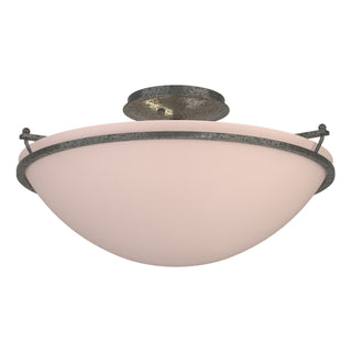 Hubbardton Forge - 124304-SKT-20-SS0053 - Plain Large Semi-Flush - Simple Lines - Natural Iron