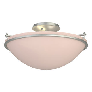Hubbardton Forge - 124304-SKT-82-SS0053 - Plain Large Semi-Flush - Simple Lines - Vintage Platinum