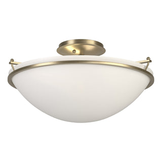 Hubbardton Forge - 124304-SKT-84-GG0053 - Plain Large Semi-Flush - Simple Lines - Soft Gold