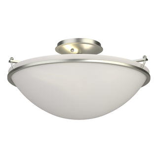 Hubbardton Forge - 124304-SKT-85-GG0053 - Plain Large Semi-Flush - Simple Lines - Sterling