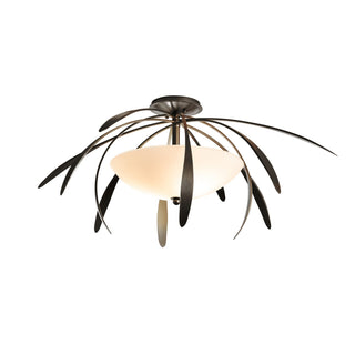 Hubbardton Forge - 124352-SKT-14-GG0048 - Dahlia Medium Semi-Flush - Dahlia - Oil Rubbed Bronze