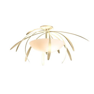 Hubbardton Forge - 124352-SKT-86-GG0048 - Dahlia Medium Semi-Flush - Dahlia - Modern Brass